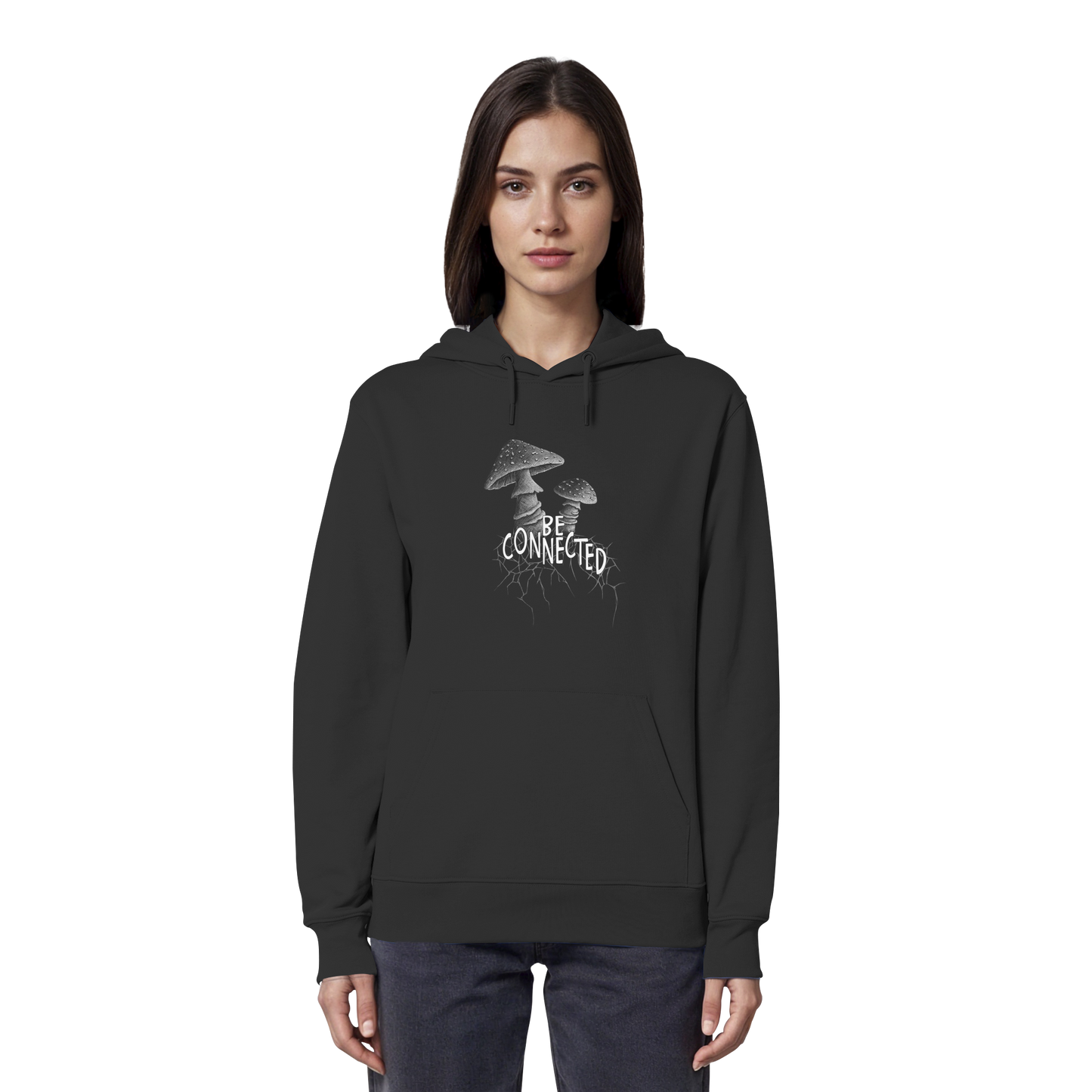 Be Connected Panther-Pilz - Organic Hoodie