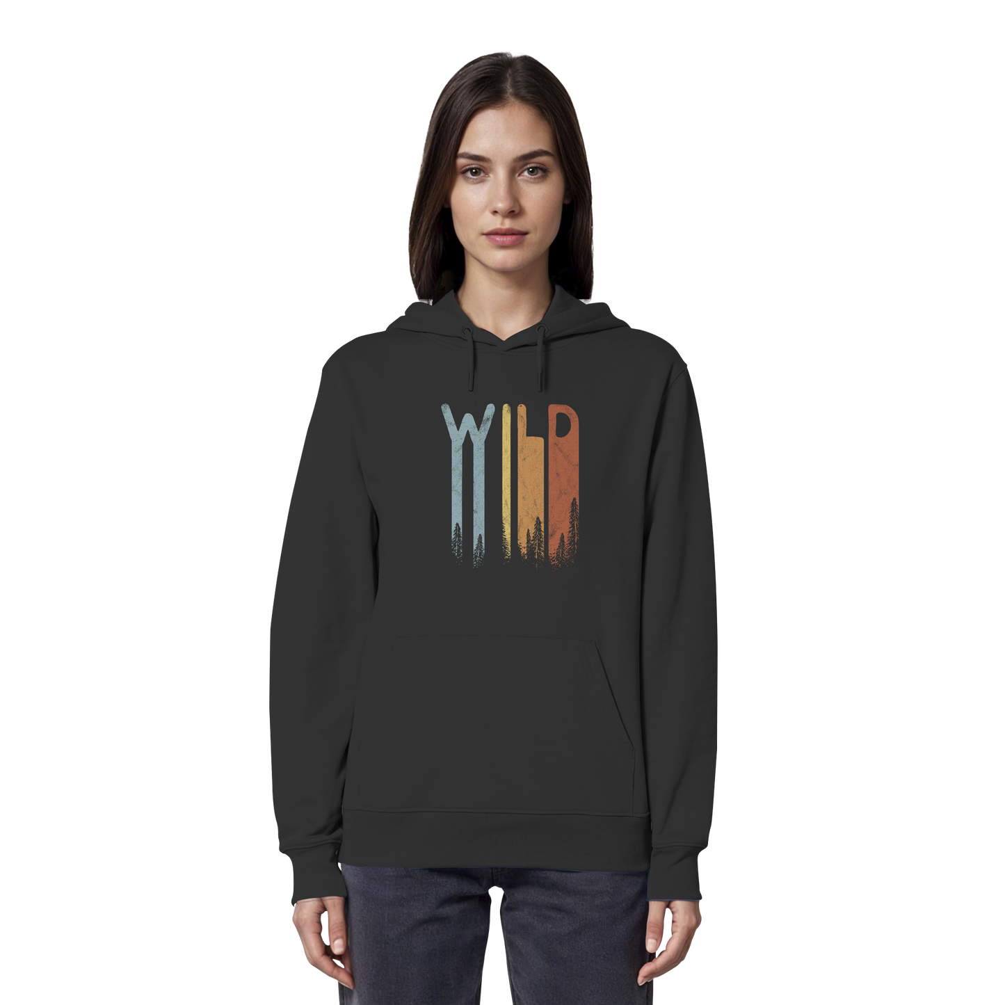 Wild Retro Schriftzug - Organic Hoodie