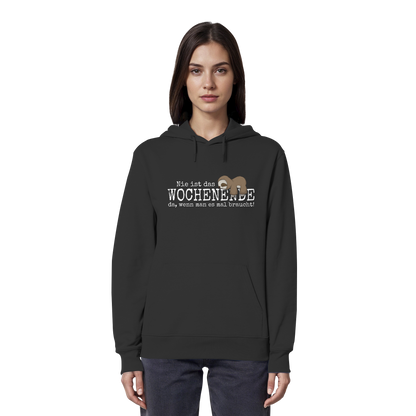 Kawaii Faultier Wochenende - Organic Hoodie