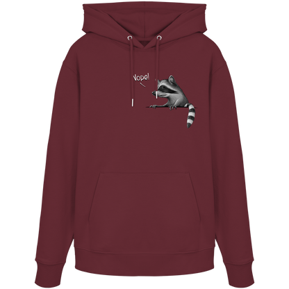 Nope! Frecher verwegener Waschbär - Organic Hoodie