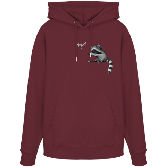 Nope! Frecher verwegener Waschbär - Organic Hoodie