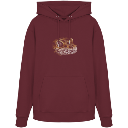 Leopard Gecko Skizze Kritzelkunst - Organic Hoodie