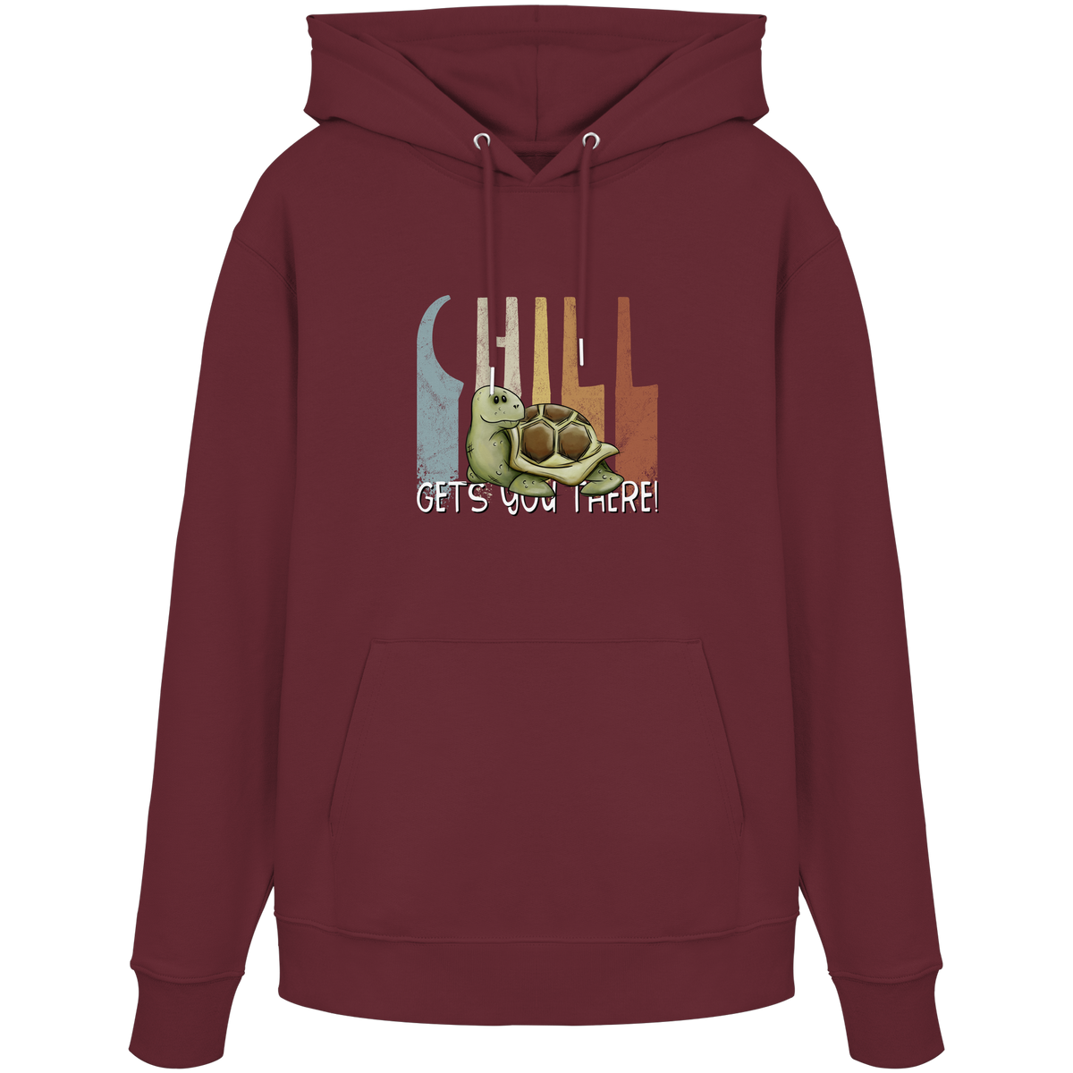 Gechillt gemütliche Schildkröte - Organic Hoodie