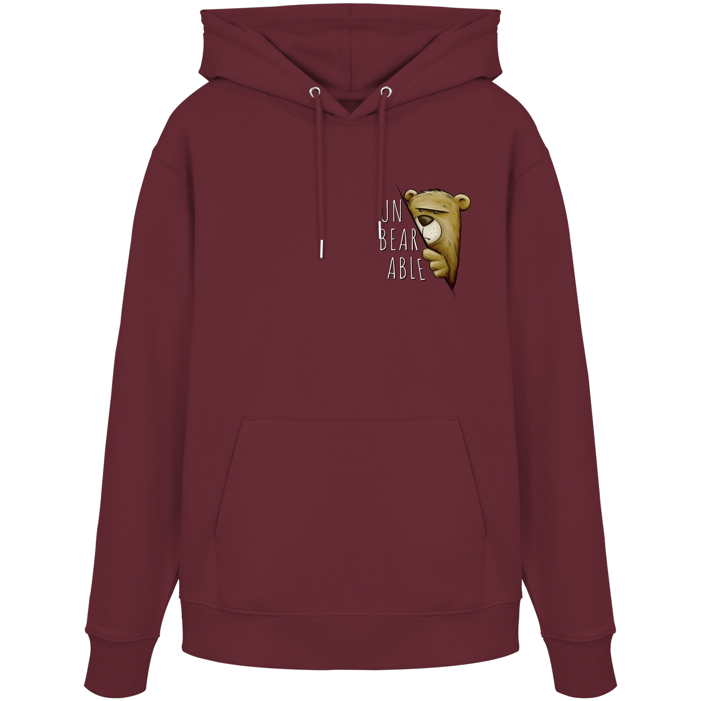 Unbearable – Unerträglich Bär - Organic Hoodie