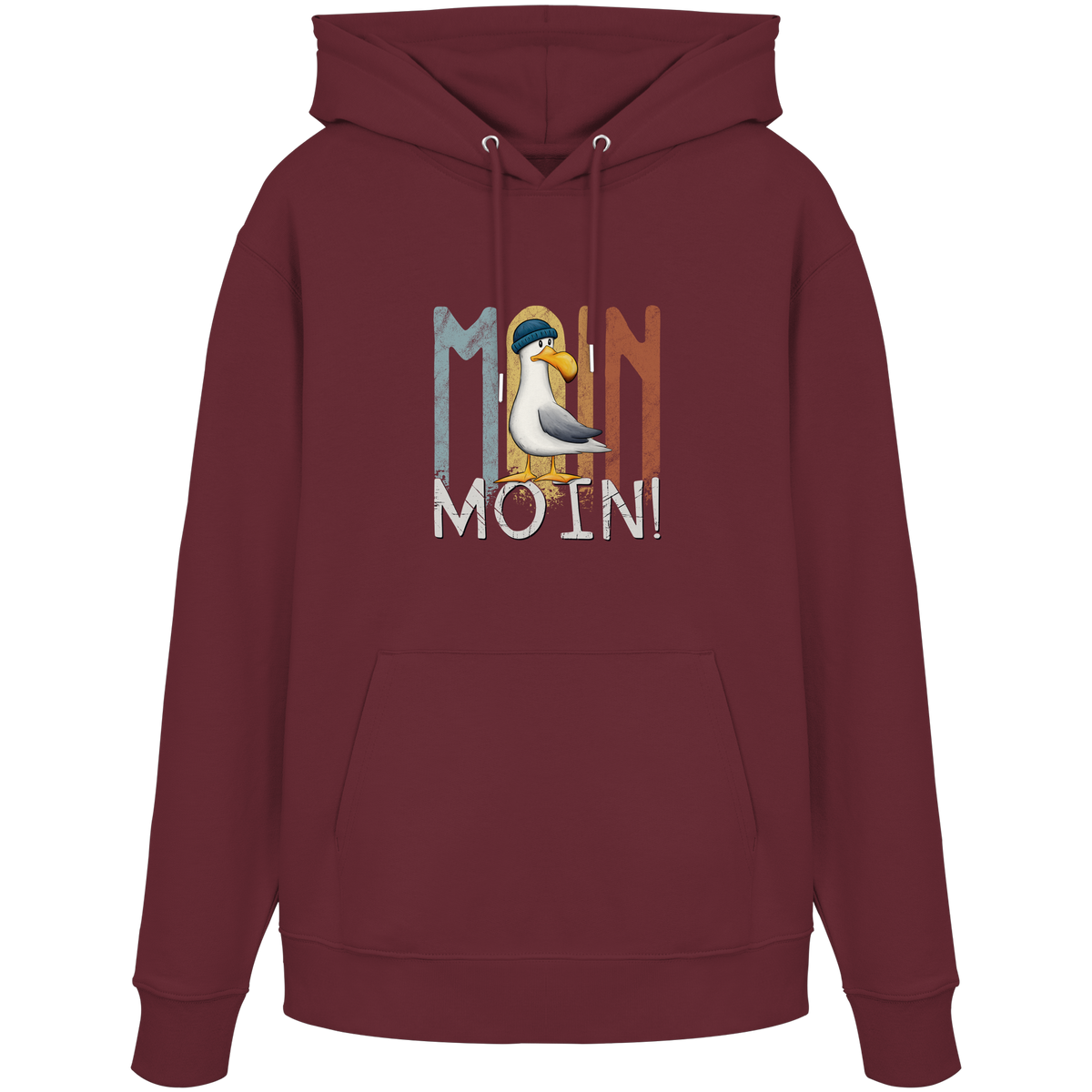 Moin Moin norddeutsche Möwe - Organic Hoodie