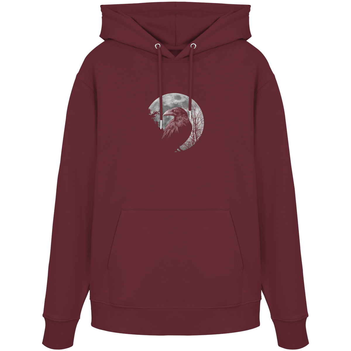 Vollmond-Rabe - Organic Hoodie
