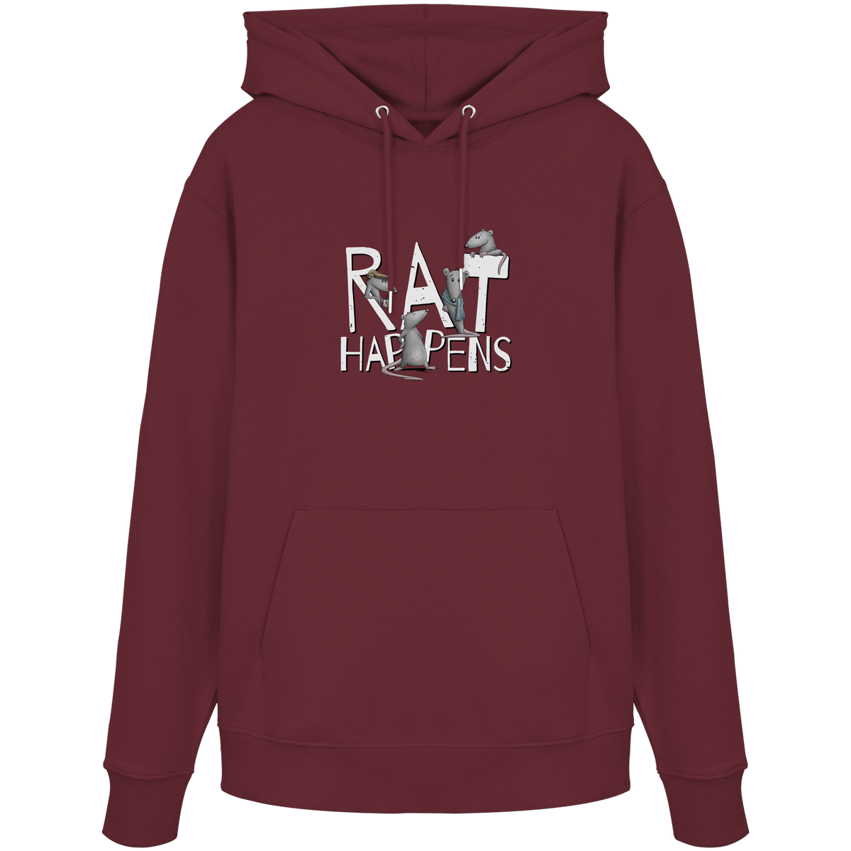 Rat Happens Ratten - Organic Hoodie