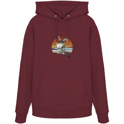 Lässiges Maultier Retro Esel - Organic Hoodie