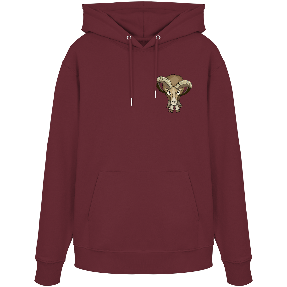Bockiges Mufflon Widder Schafbock - Organic Hoodie