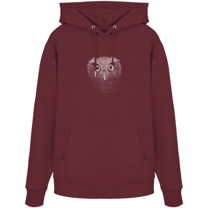 Eule Kritzelkunst Illustration - Organic Hoodie