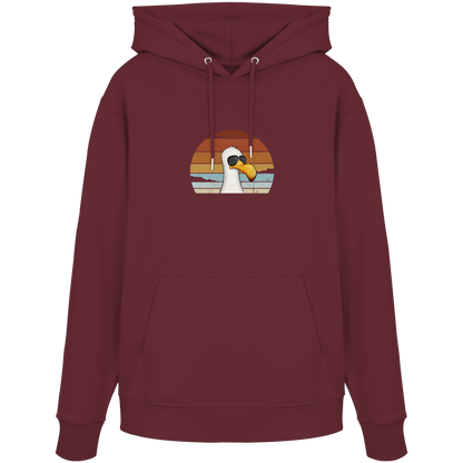 Cool lässige Retro Möwe - Organic Hoodie