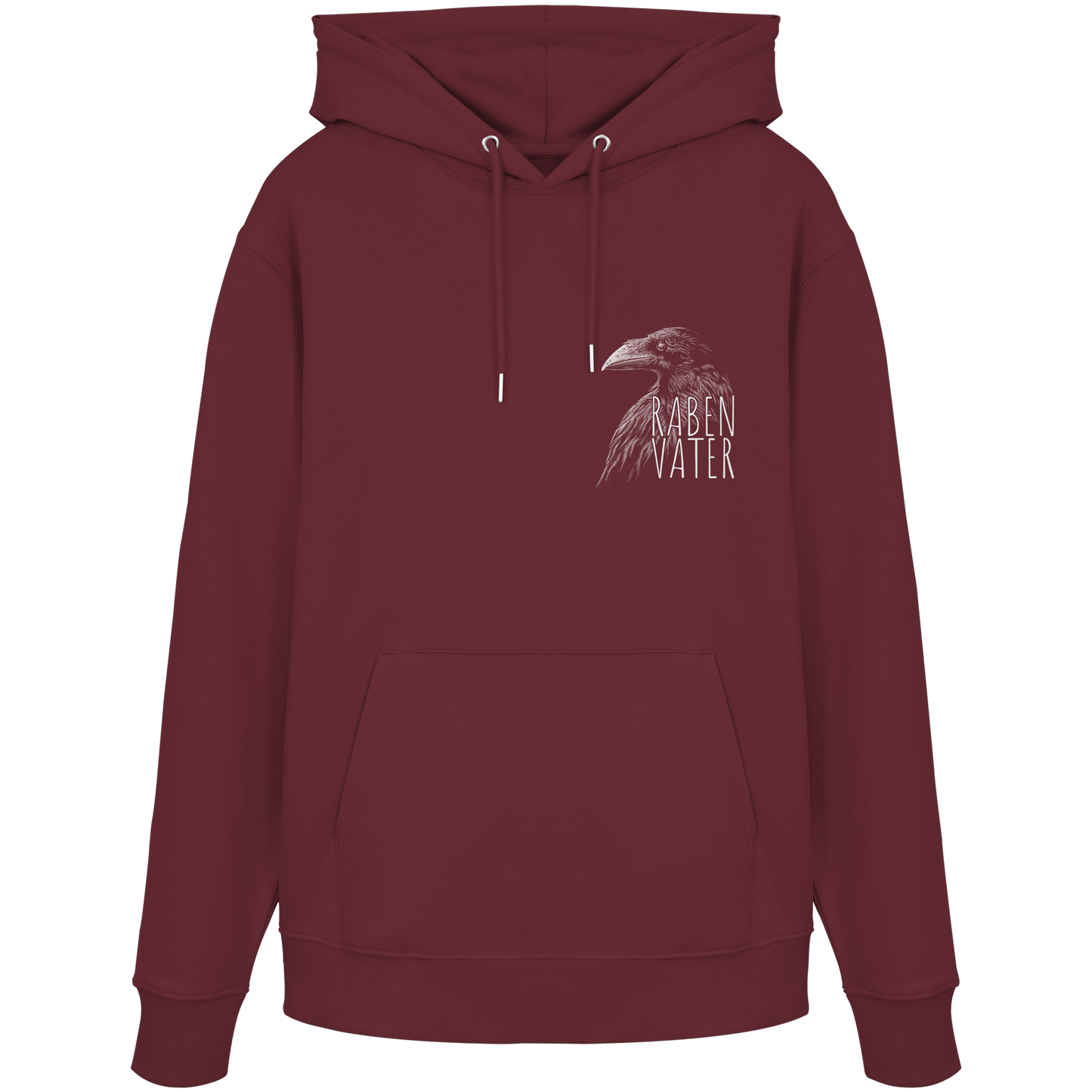 Rabenvater schwarzer Rabe Krähe - Organic Hoodie
