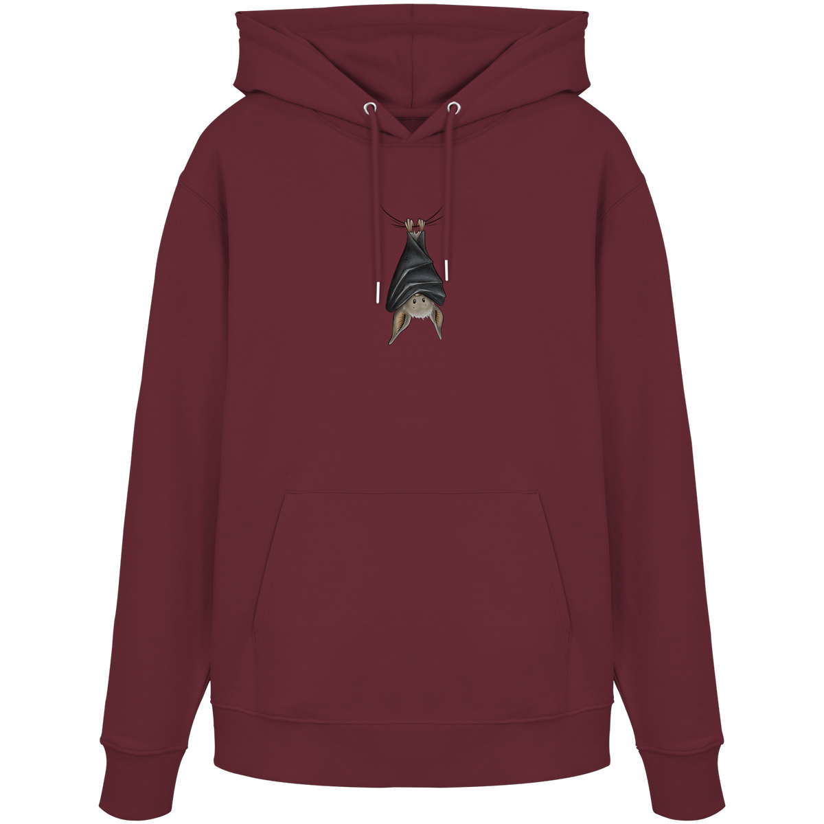 Lustig chillende Fledermaus - Organic Hoodie