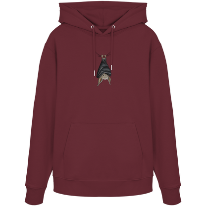 Lustig chillende Fledermaus - Organic Hoodie