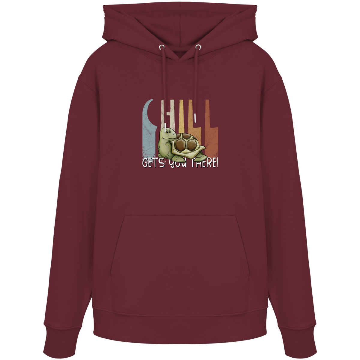 Gechillt gemütliche Schildkröte - Organic Hoodie