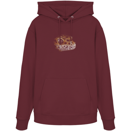Leopard Gecko Skizze Kritzelkunst - Organic Hoodie