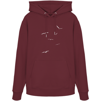 Vogelschwarm – Traum vom Fliegen - Organic Hoodie