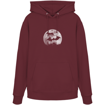 Fledermaus Silhouetten bei Vollmond - Organic Hoodie