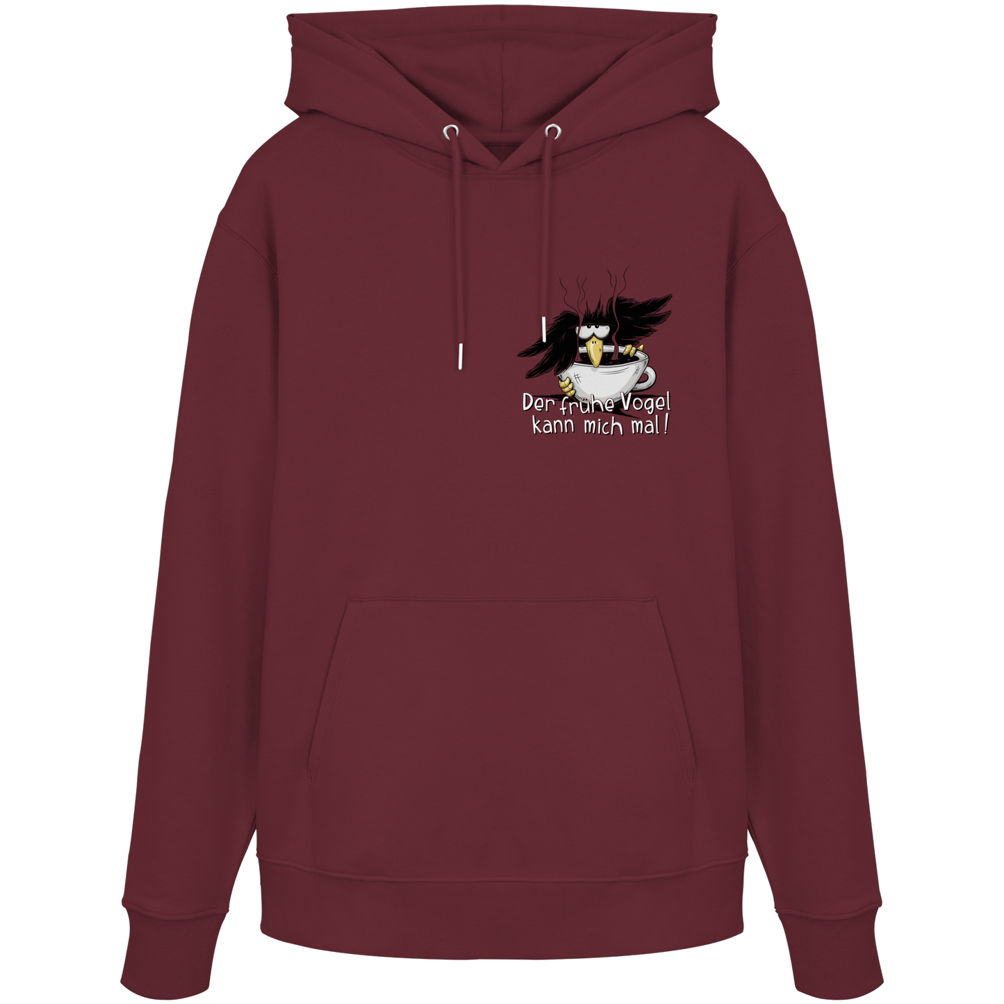 Der frühe Vogel kann mich mal | Kaffee Rabe - Organic Hoodie