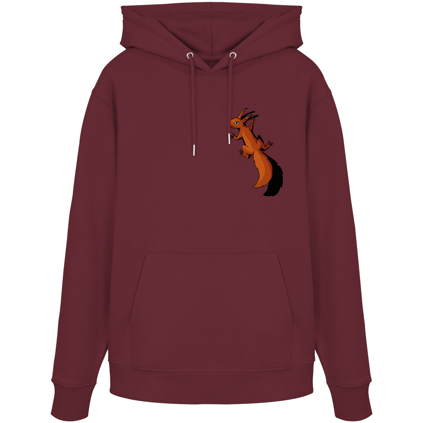 Süßes Eichhörnchen klettert - Organic Hoodie