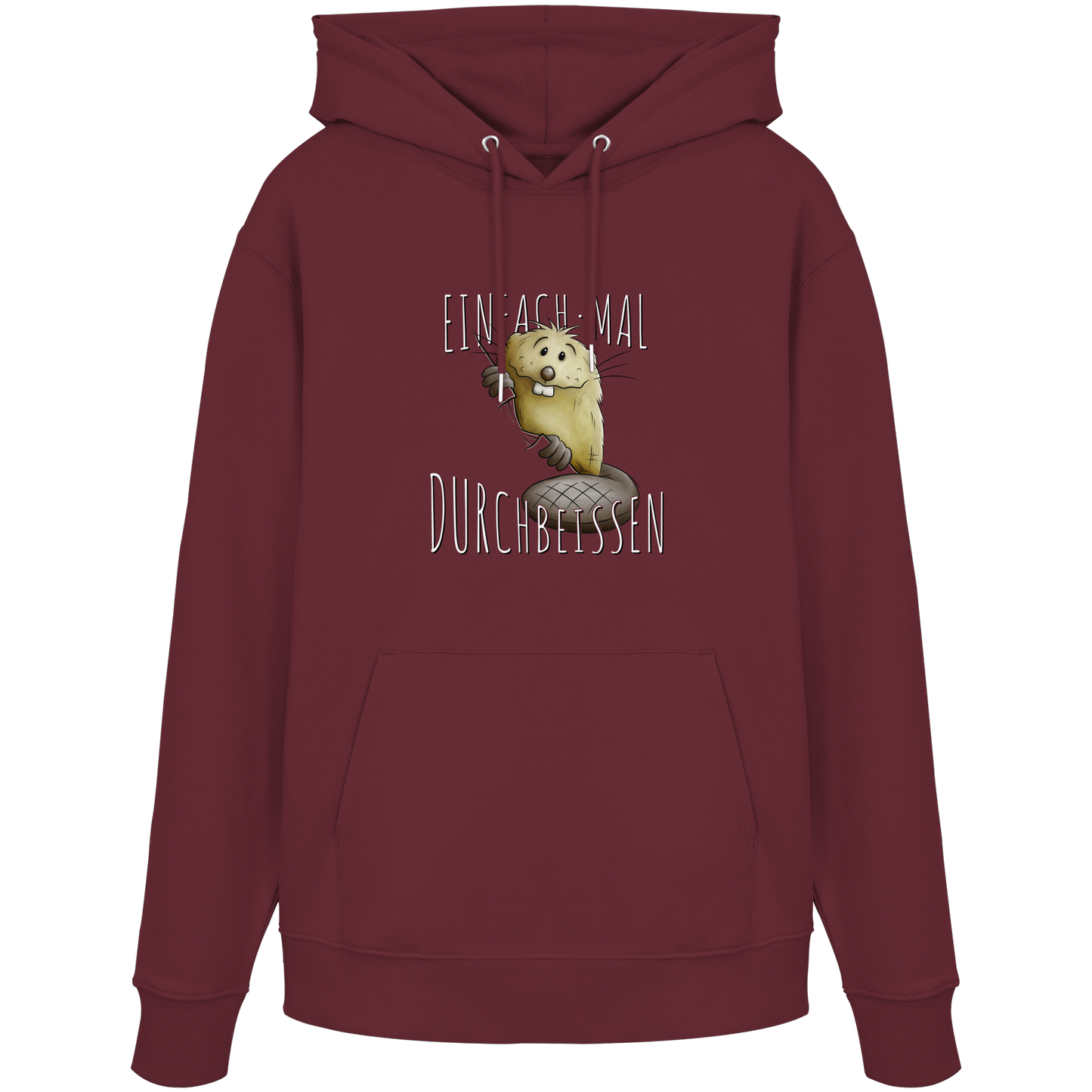 Einfach mal Durchbeissen Biber - Organic Hoodie