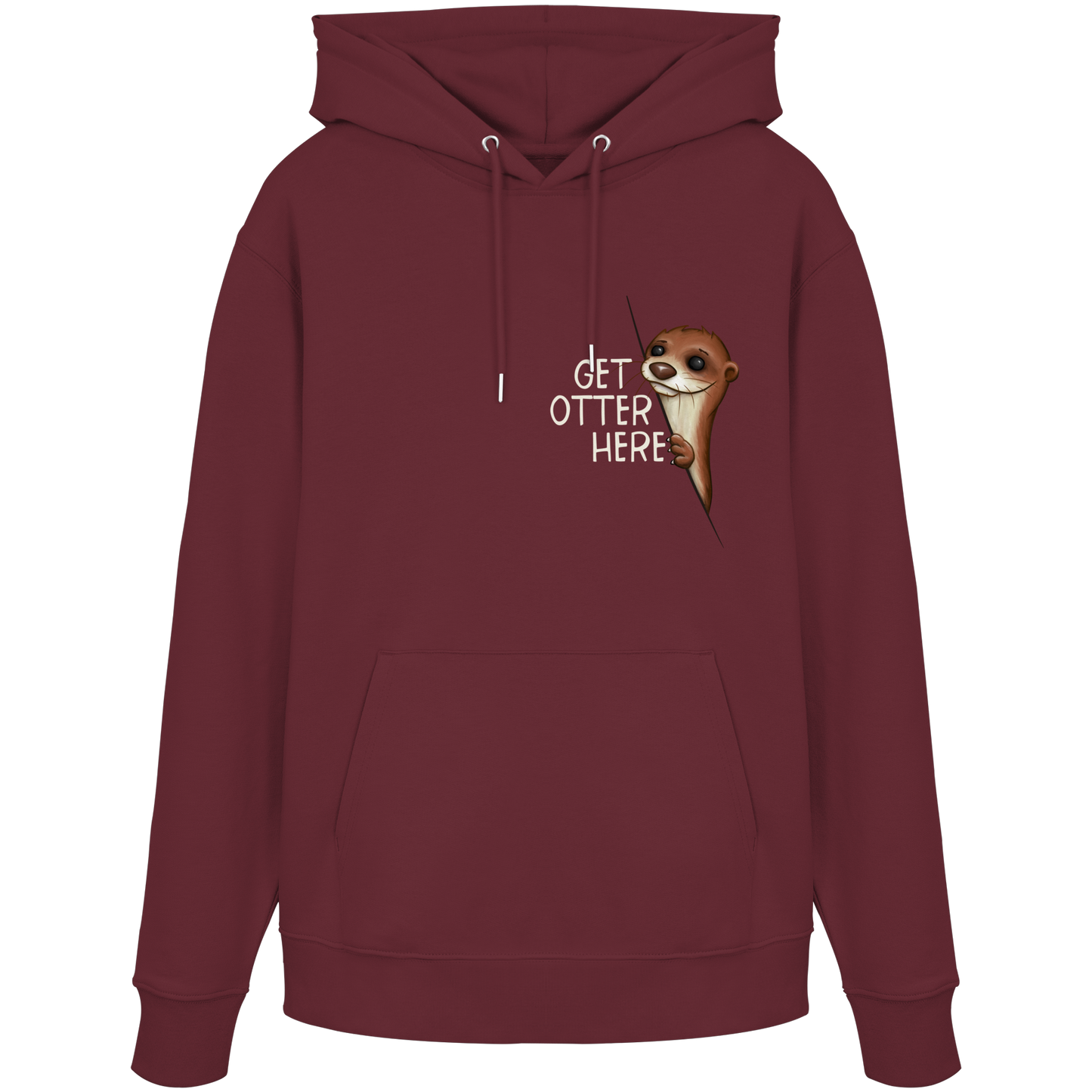 Get Otter Here | Lustiger Otter Kalauer - Organic Hoodie