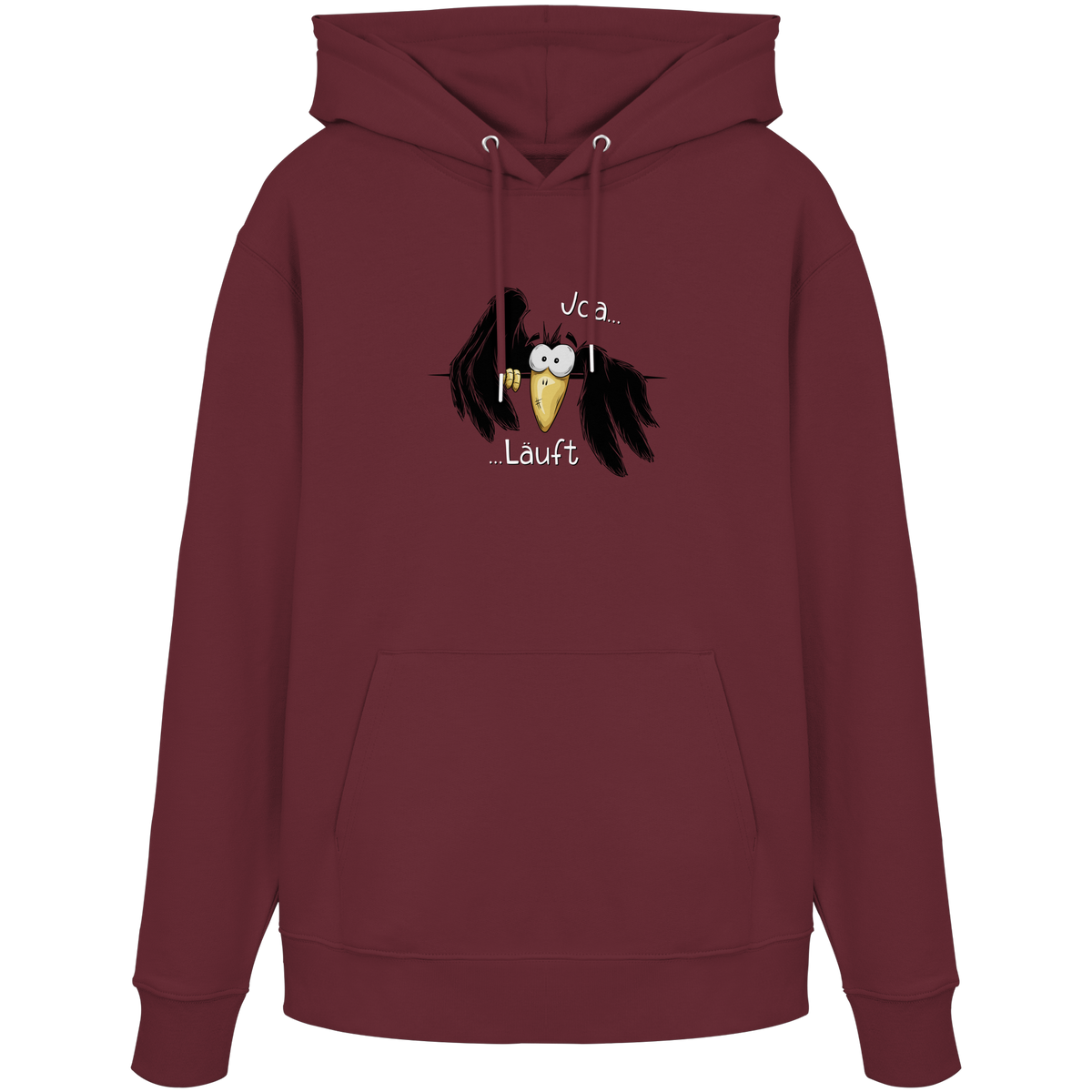 Joa Läuft Krähe gechillter Rabe - Organic Hoodie
