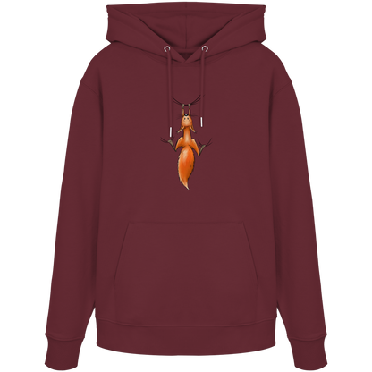 Rotes Eichhörnchen hängt ab - Organic Hoodie