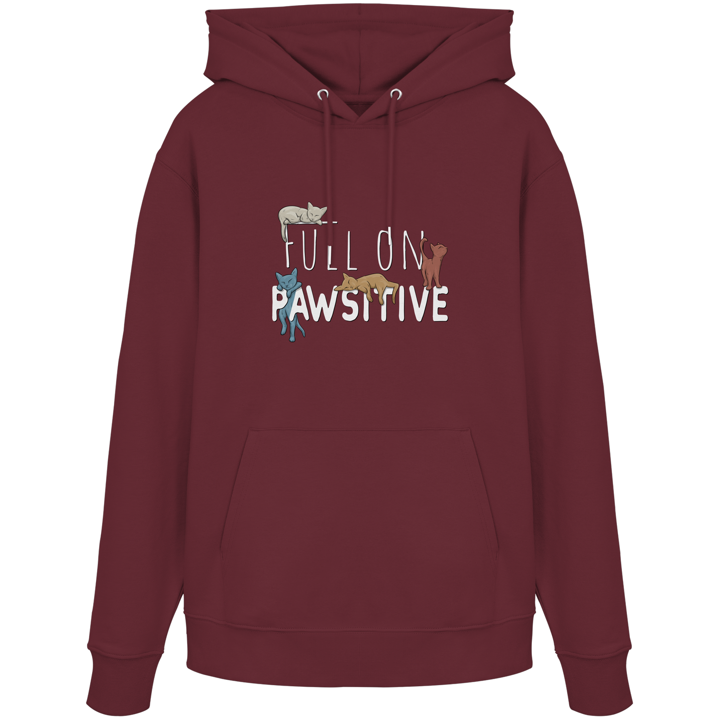 Full On Pawsitive! Gechillte Katzen - Organic Hoodie