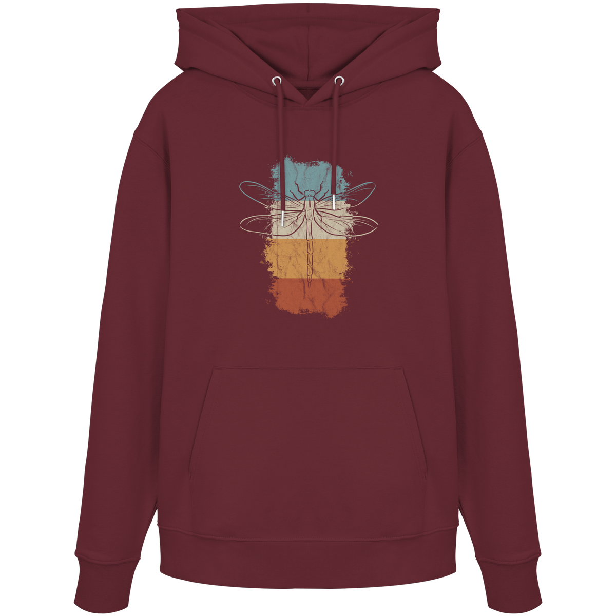 Retro Kunst Libelle | Vintage Dragonfly - Organic Hoodie