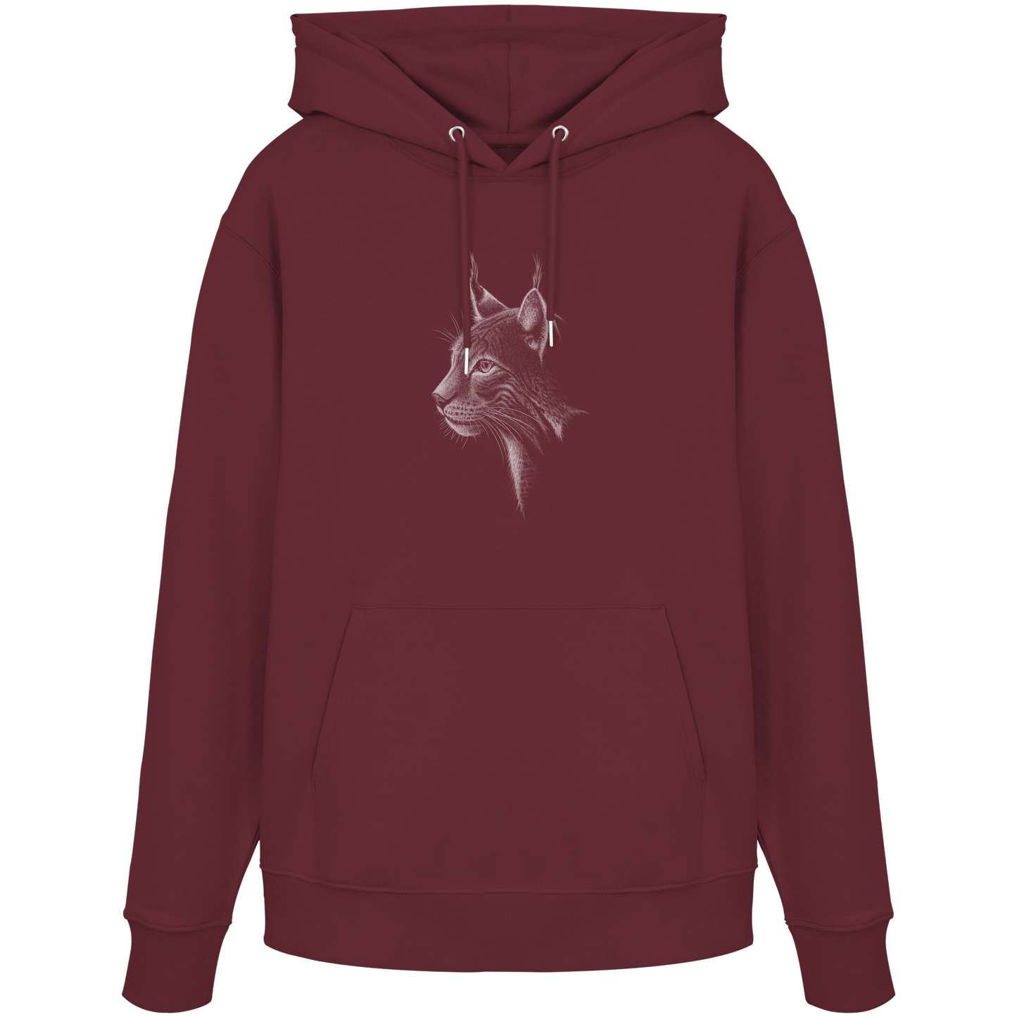 Luchs Kritzelkunst Wildkatze Illustration - Organic Hoodie