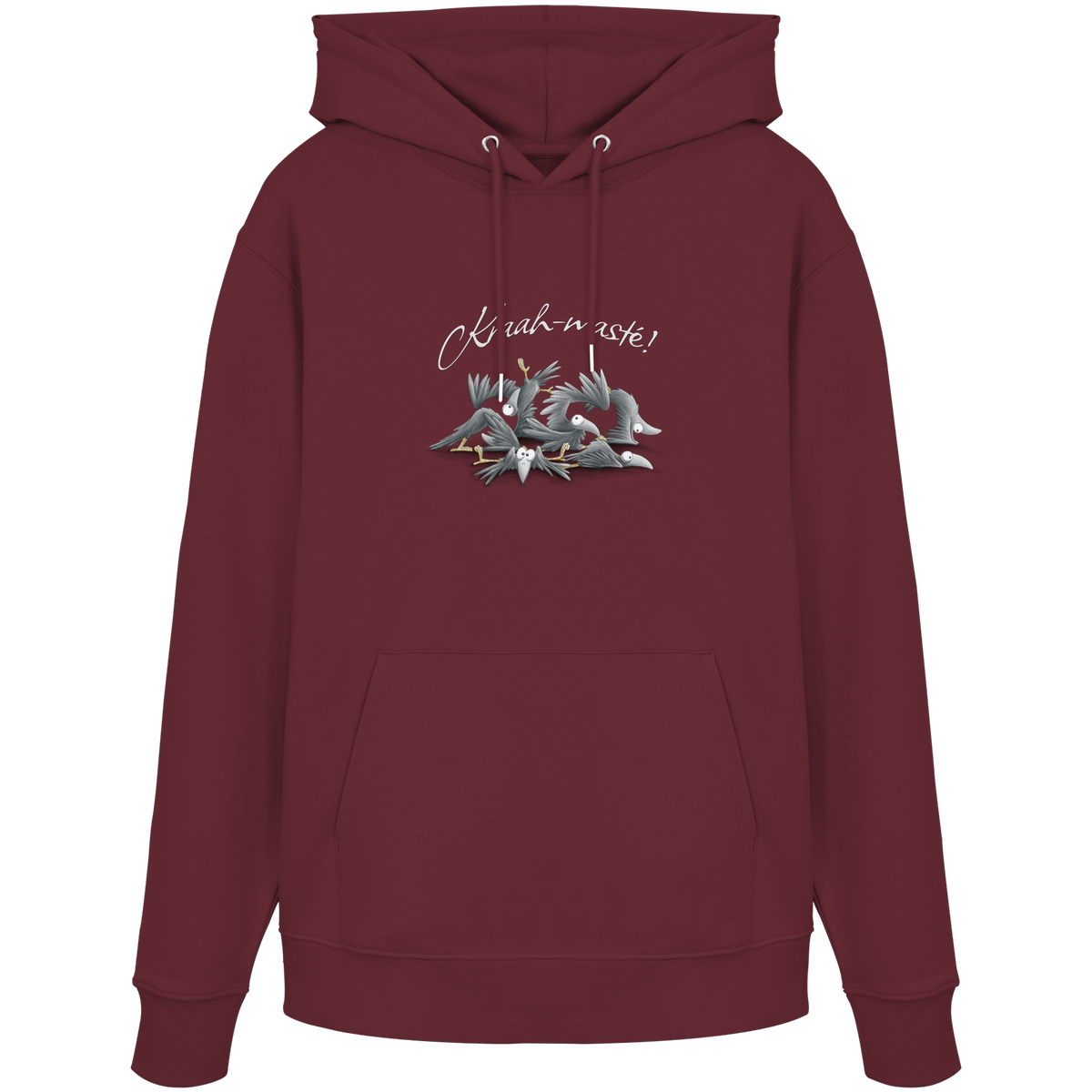 Kraah-masté! Yoga Raben Krähen - Organic Hoodie