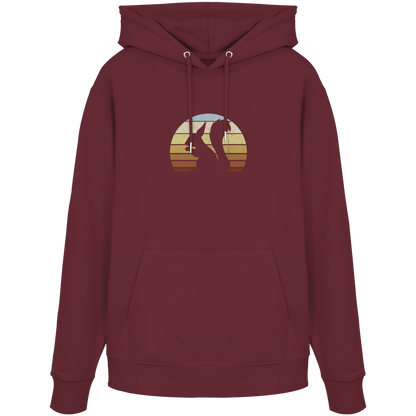 Retro Eichhörnchen Silhouette - Organic Hoodie