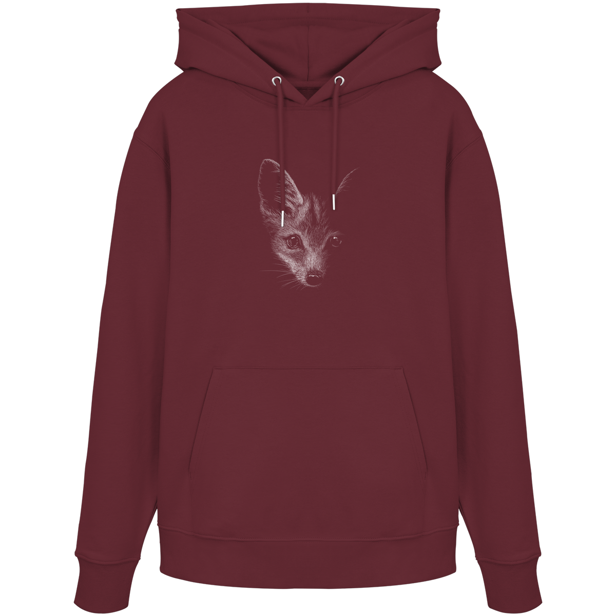 Fuchs Kritzelkunst Illustration - Organic Hoodie