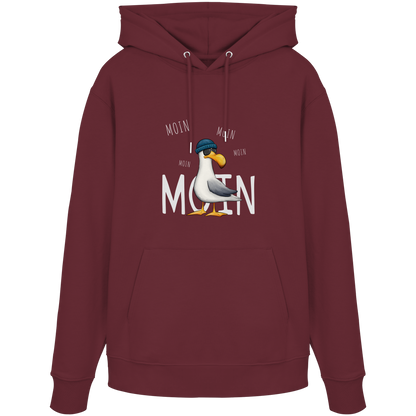 Moin Moin Lässige Hipster Möwe  - Organic Hoodie
