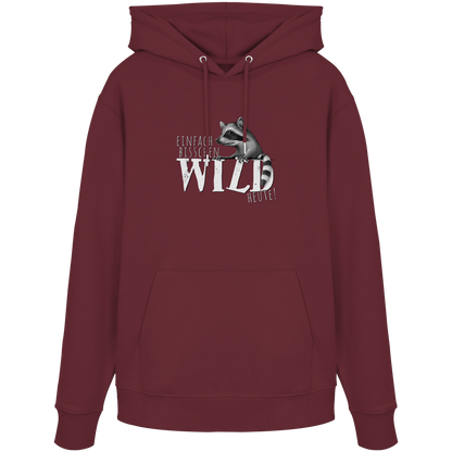 Bisschen wild heute! Waschbär - Organic Hoodie