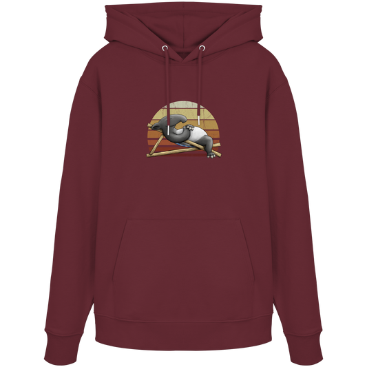 Lässiger Retro Sundown Tapir - Organic Hoodie