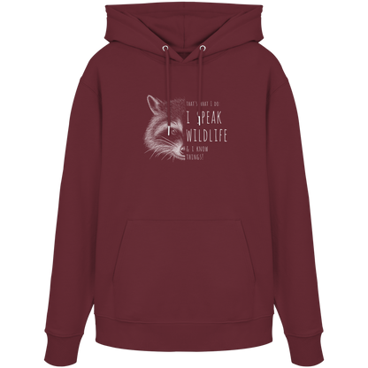 I Speak Wildlife And I Know Waschbär - Organic Hoodie