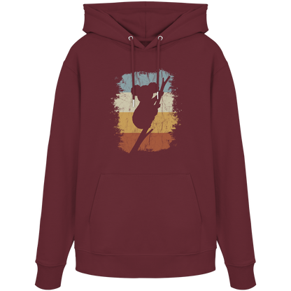Retro kletternder Koala-Bär - Organic Hoodie