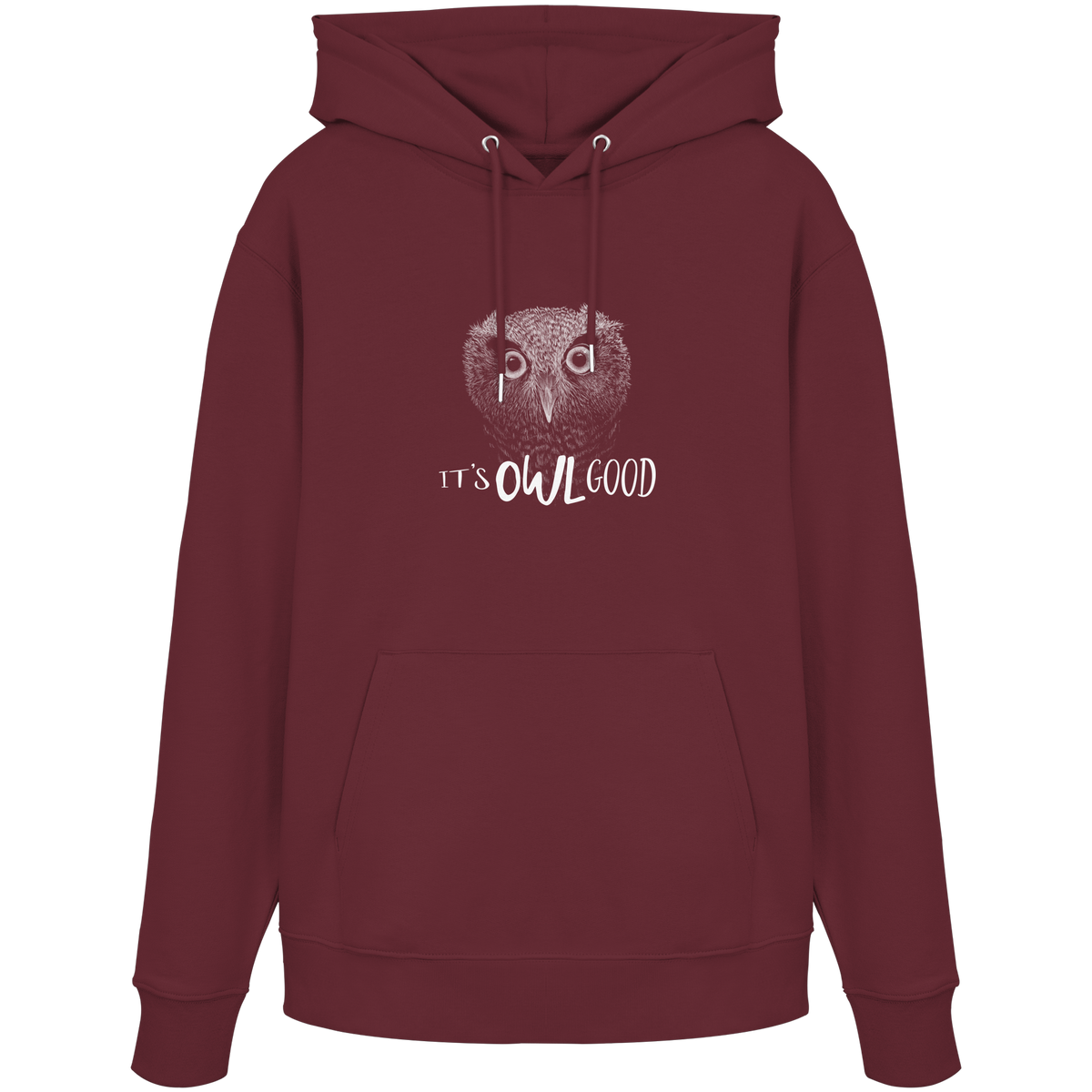 OWL Good | Kritzel-Kunst-Eule - Organic Hoodie