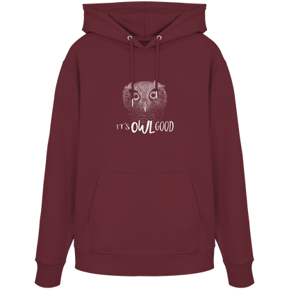 OWL Good | Kritzel-Kunst-Eule - Organic Hoodie