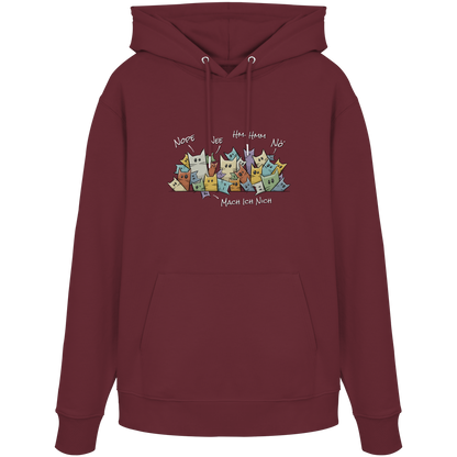 Nope, Nee, Nö Katzen - Organic Hoodie