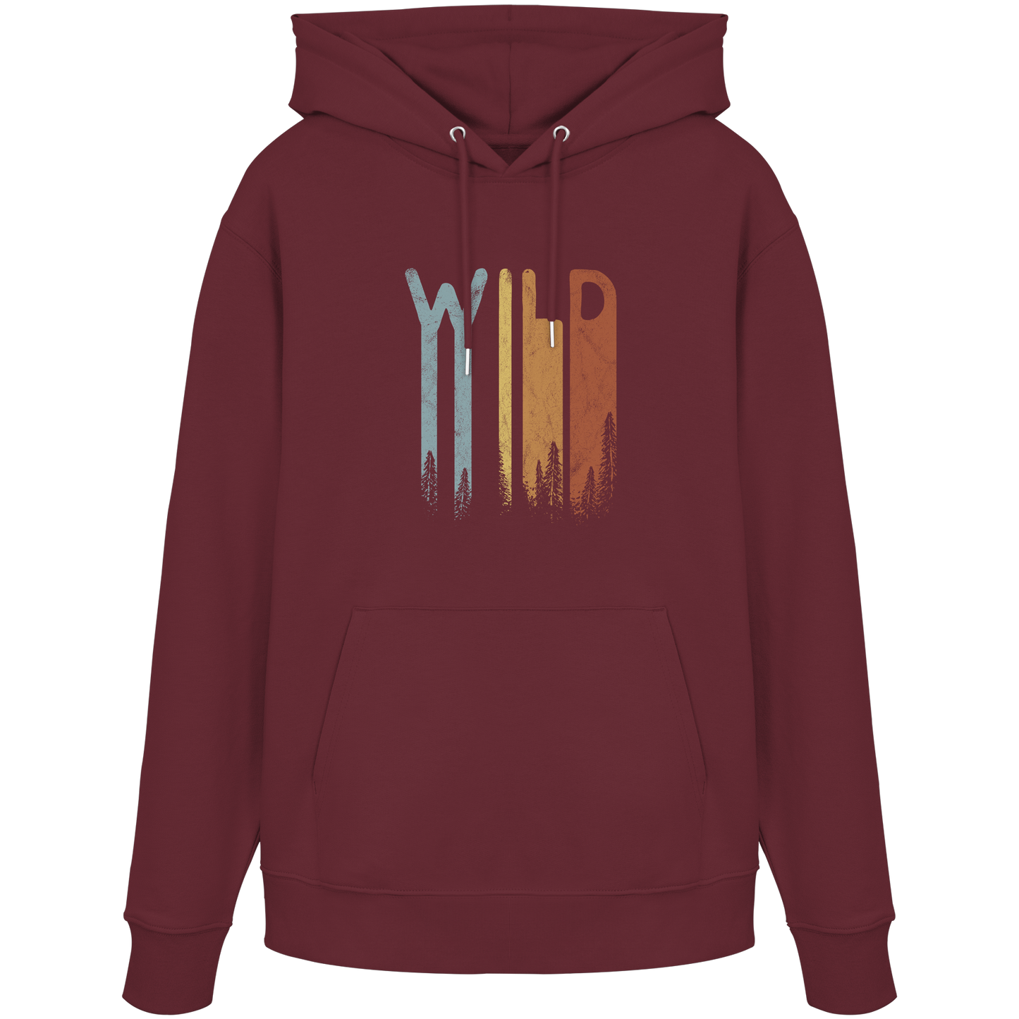 Wild Retro Schriftzug - Organic Hoodie