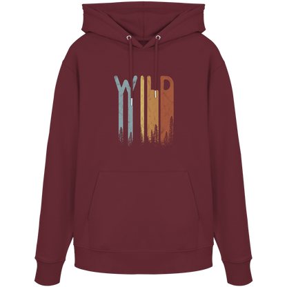 Wild Retro Schriftzug - Organic Hoodie