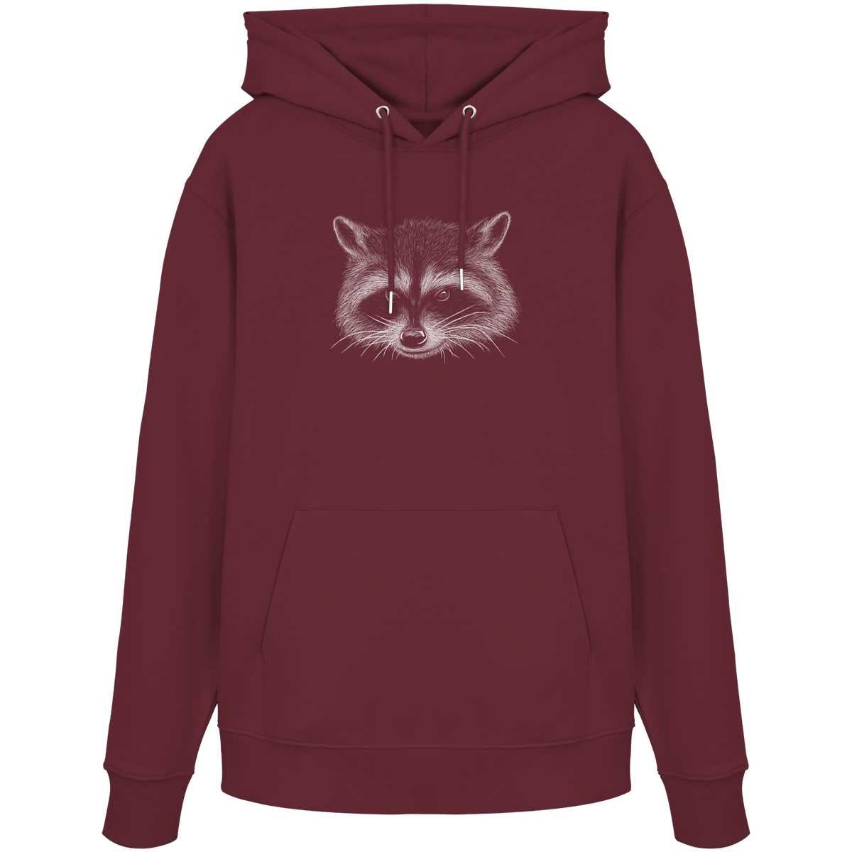 Waschbär Illustration Kritzelkunst - Organic Hoodie