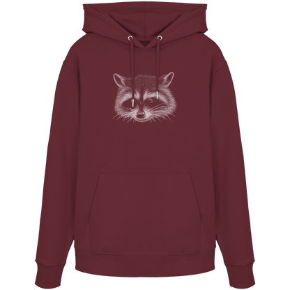 Waschbär Illustration Kritzelkunst - Organic Hoodie