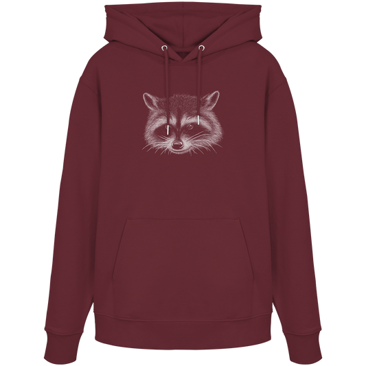 Waschbär Illustration Kritzelkunst - Organic Hoodie