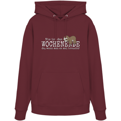 Kawaii Faultier Wochenende - Organic Hoodie