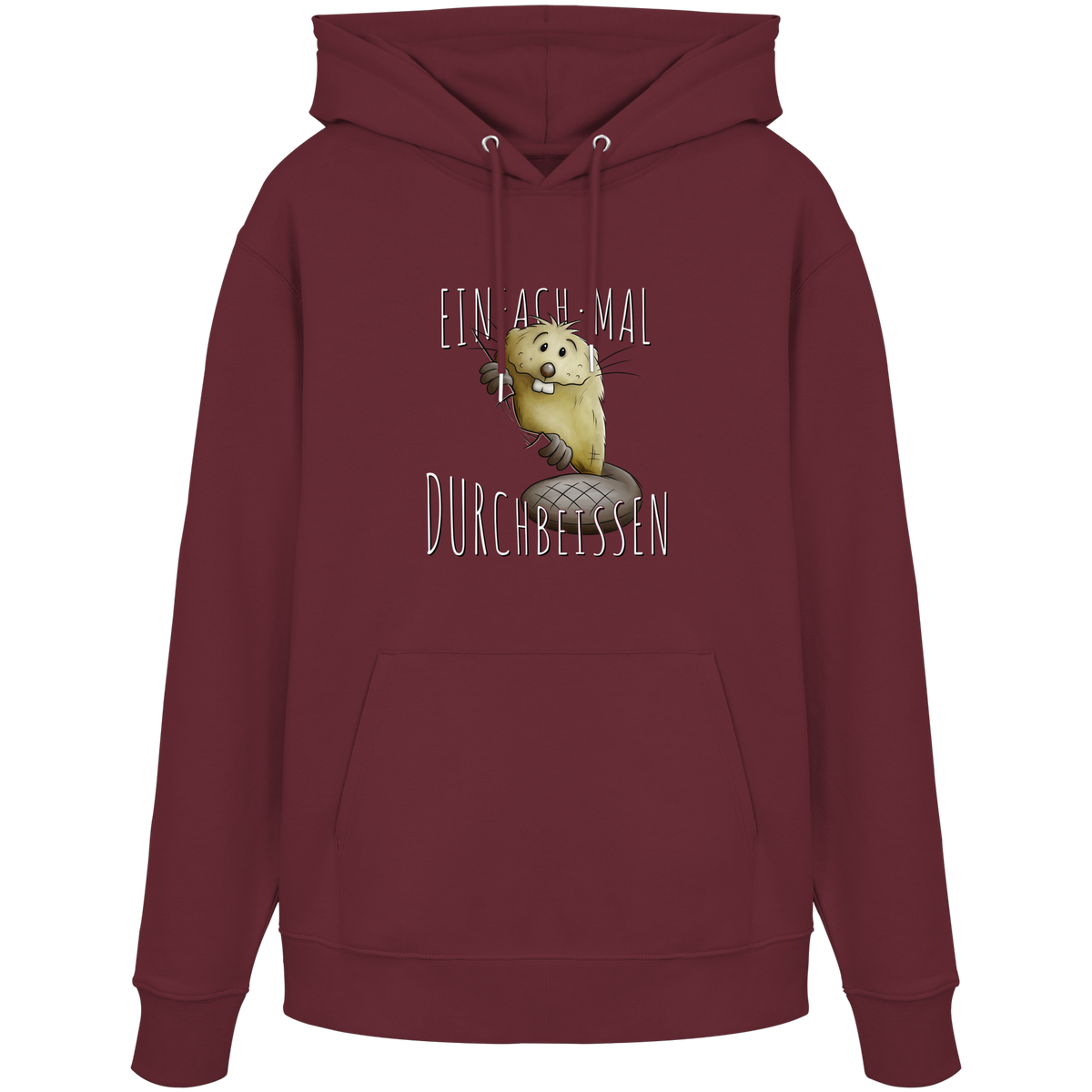 Einfach mal Durchbeissen Biber - Organic Hoodie