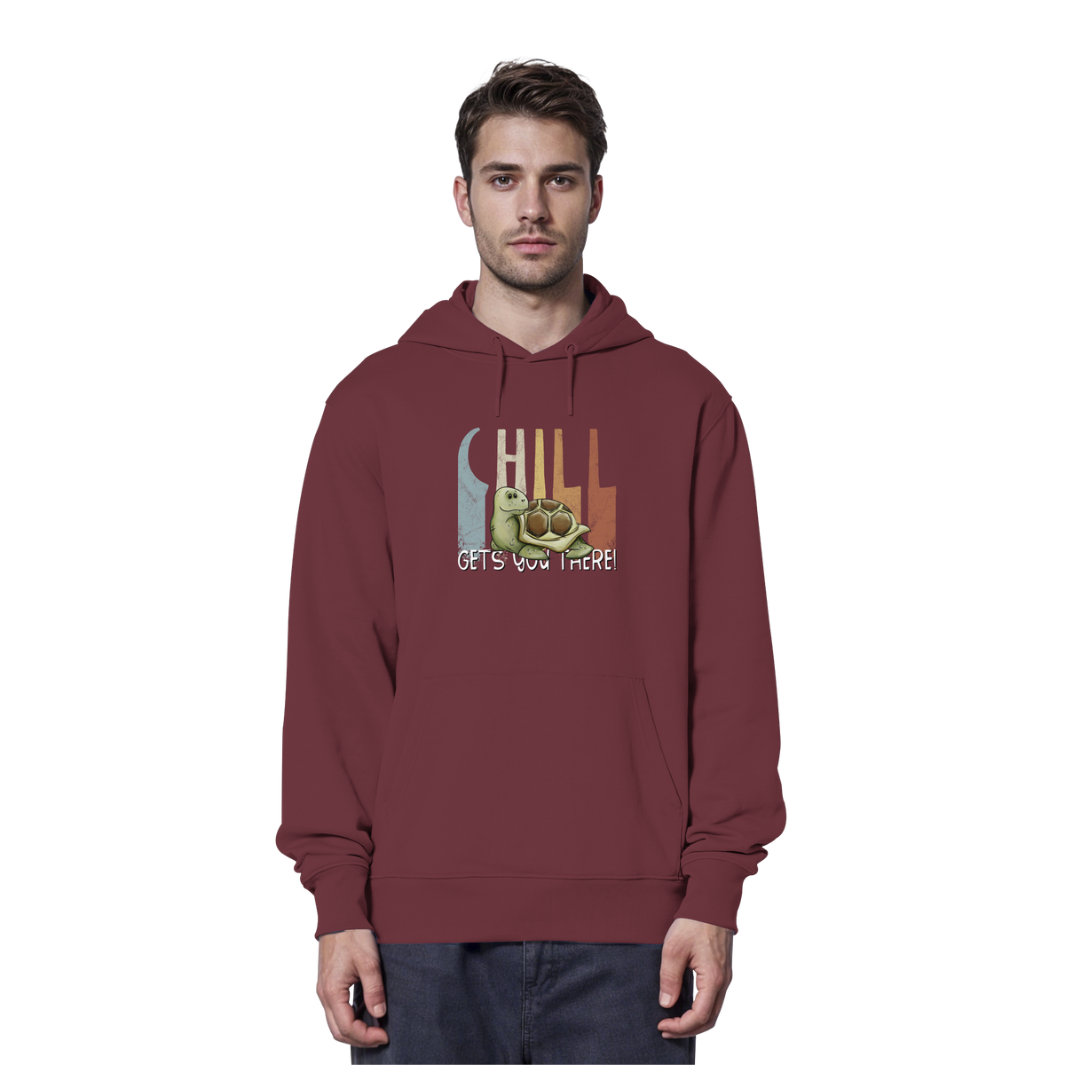 Gechillt gemütliche Schildkröte - Organic Hoodie